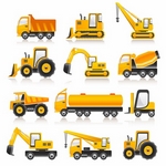 Construction Vehicles Vector Pack