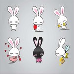Rabbits llustration Vector Art