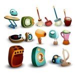 Cartoon Lifestyle Icon Materials