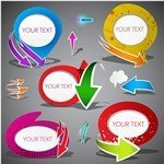 Speech bubble labels and stickers 02