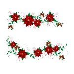 Flower Christmas Wreaths