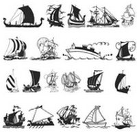Ship Silhouettes 02