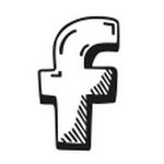 Hand drawn social icon set [PNG – 128×128]