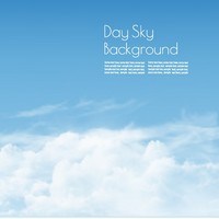 Day sky with white clouds background