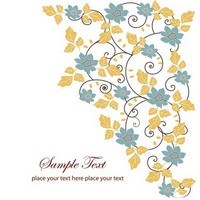 Floral Swirl Greeting Card