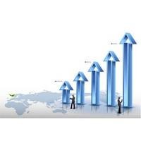 Business data arrow poster (29766)