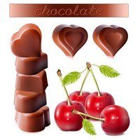 Chocolates and cherry