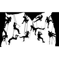Climber silhouettes