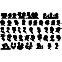 Face silhouettes