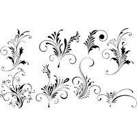 Floral elegant elements