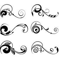 Floral ornament elements