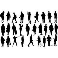 Human silhouettes