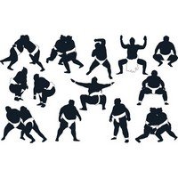Sumo silhouettes