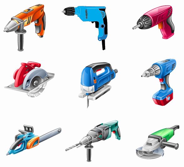 Electric Tools Set free png download