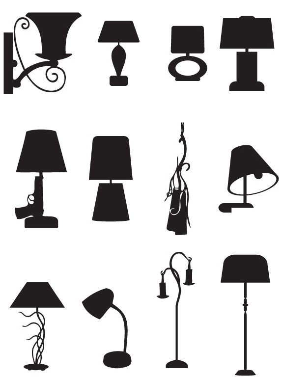 Lamp Silhouette free png download