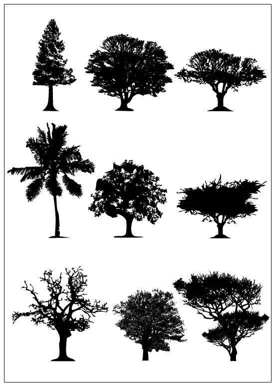 Trees Silhouette 01 free png download