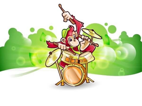 Children Vector Animals Rock Band [AI Files] free png download