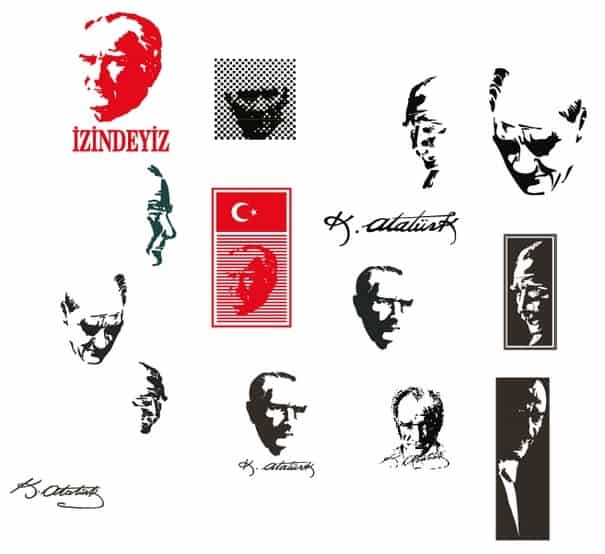Mustafa Kemal Atatürk Silüetleri free png download