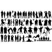 Romantic Love Couple Silhouettes