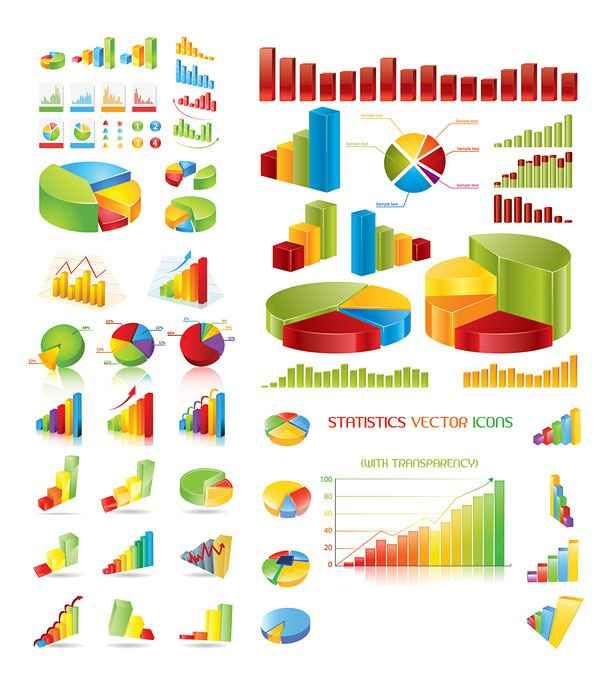 statistics-theme-vector-material Statistic, Chart, Line Graph, Flow Diagram Symbols free png download