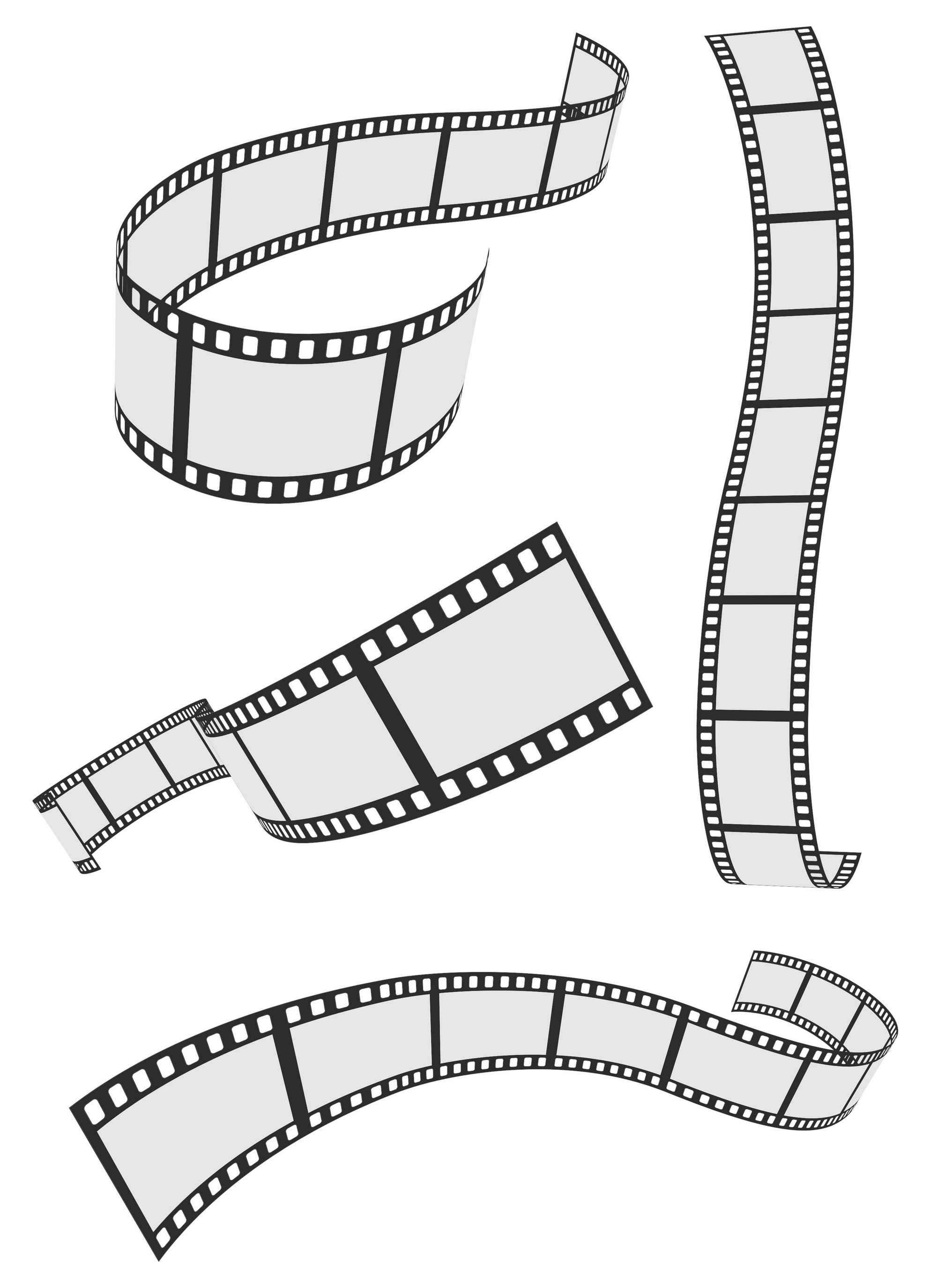 Film Strip 4 Roll Set Vector free png download