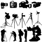 14 Silhouettes Photographer [EPS File]