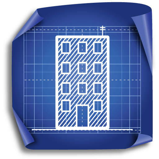 Architecture Blueprint Icon Set 512×512 [PNG Files]