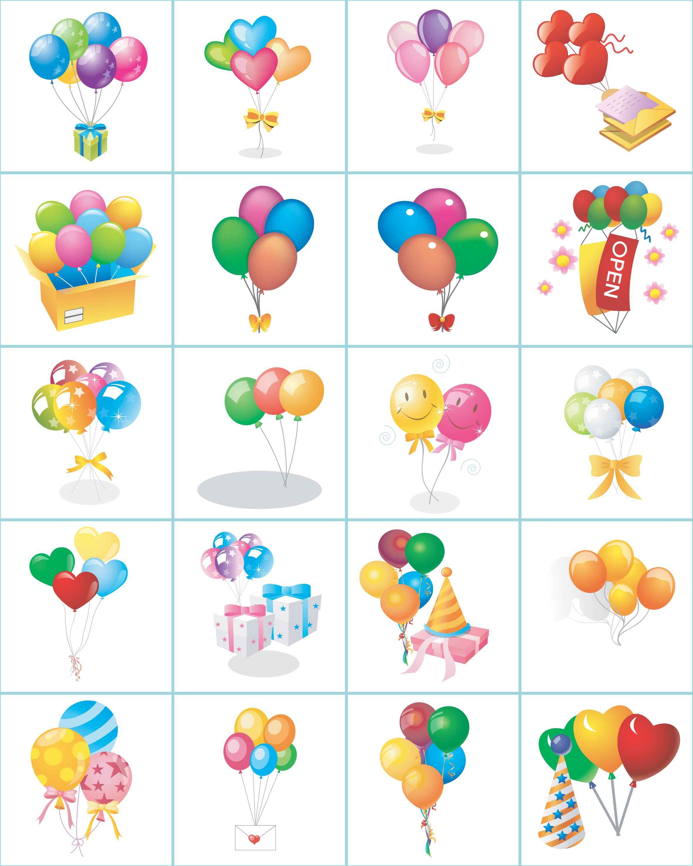 Birthday, Party, Balloon 01 png