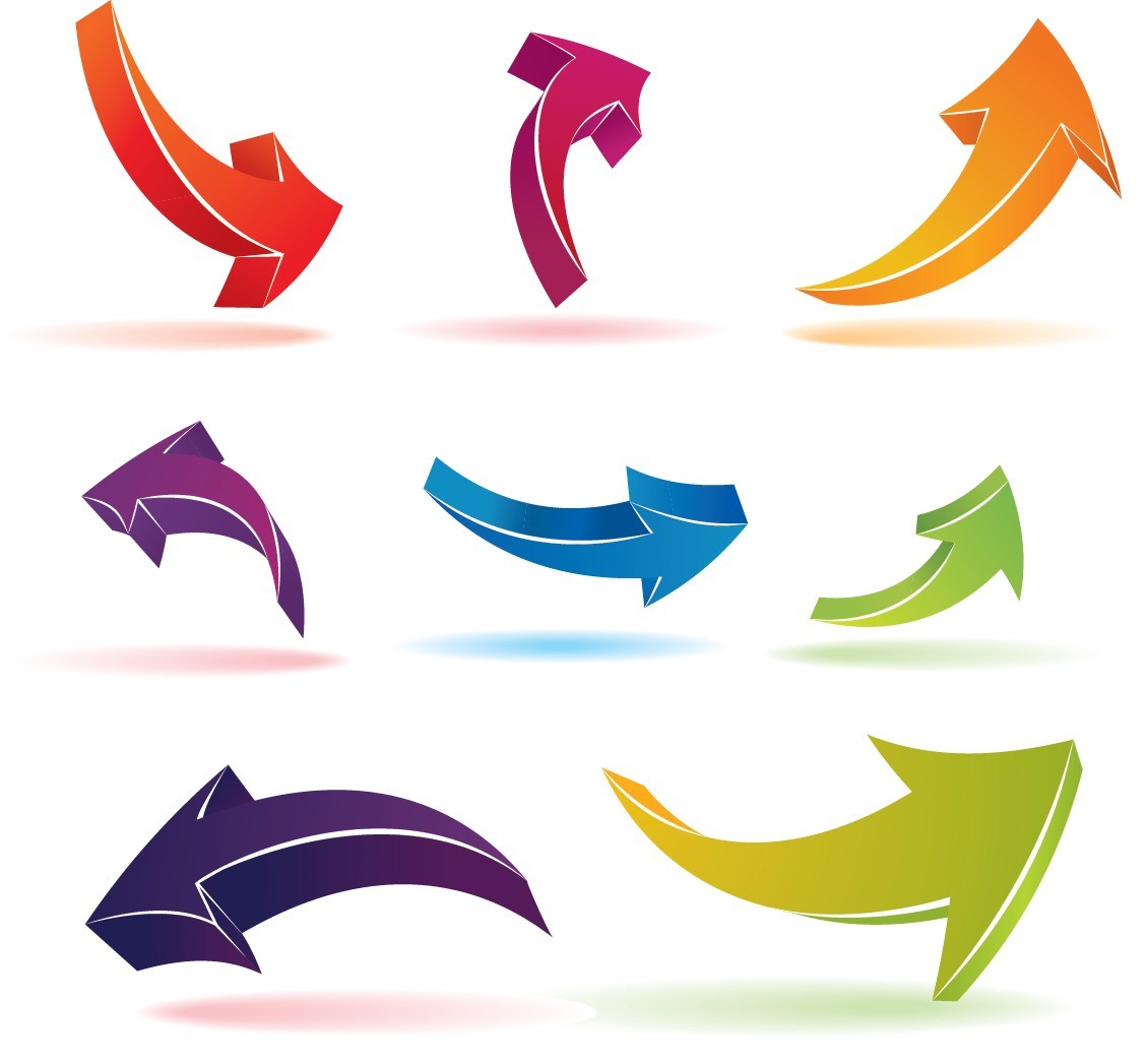 Arrows, 3D 01 free png download