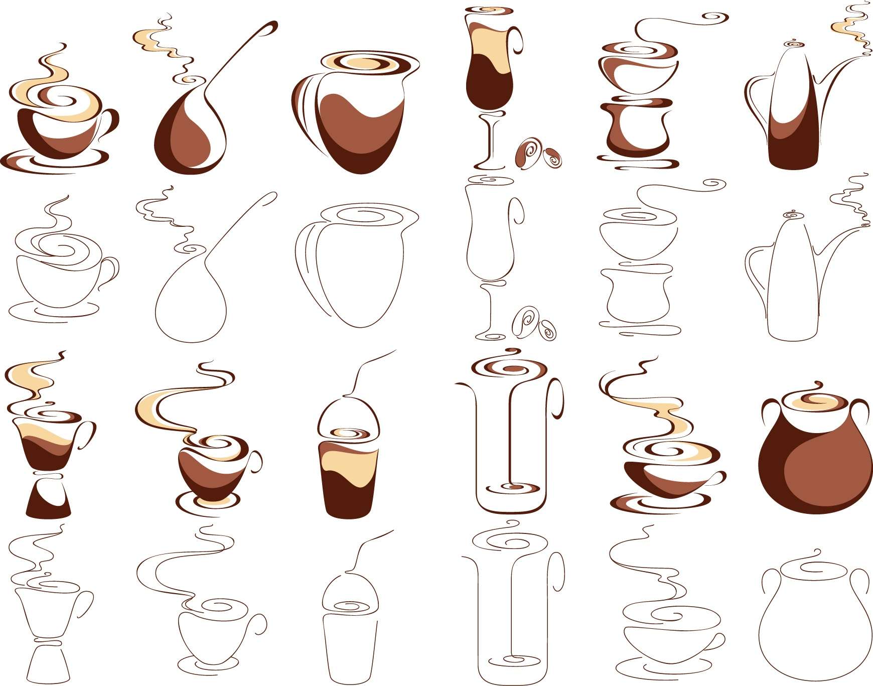 Coffee graphic free png download