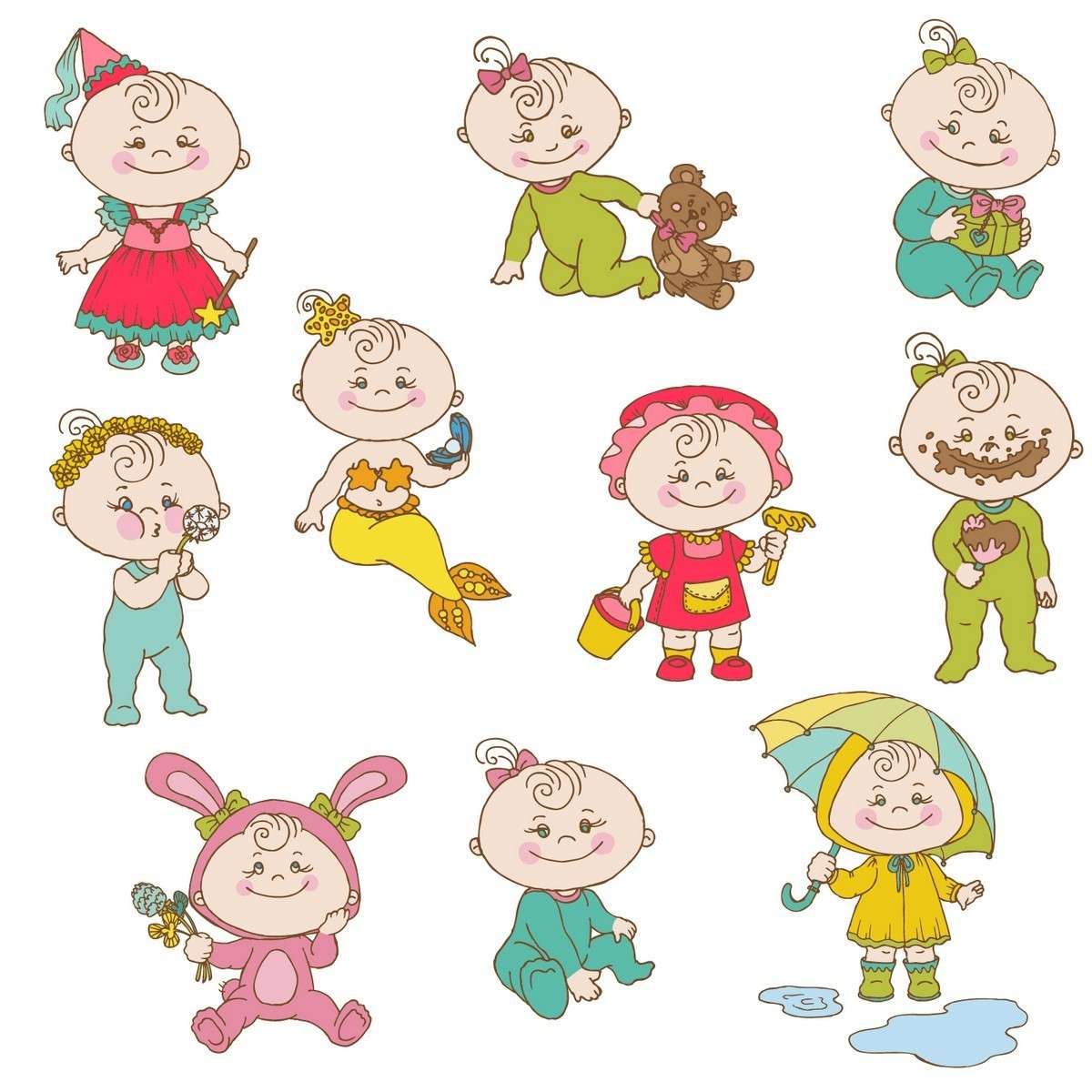 Cartoon Baby, Children, Kids 05 free png download