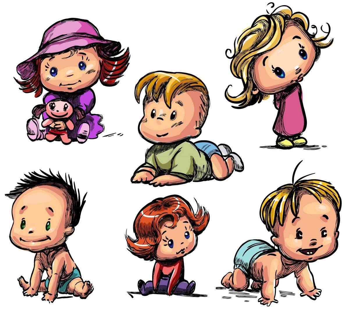 Cartoon Baby, Children, Kids 06 free png download