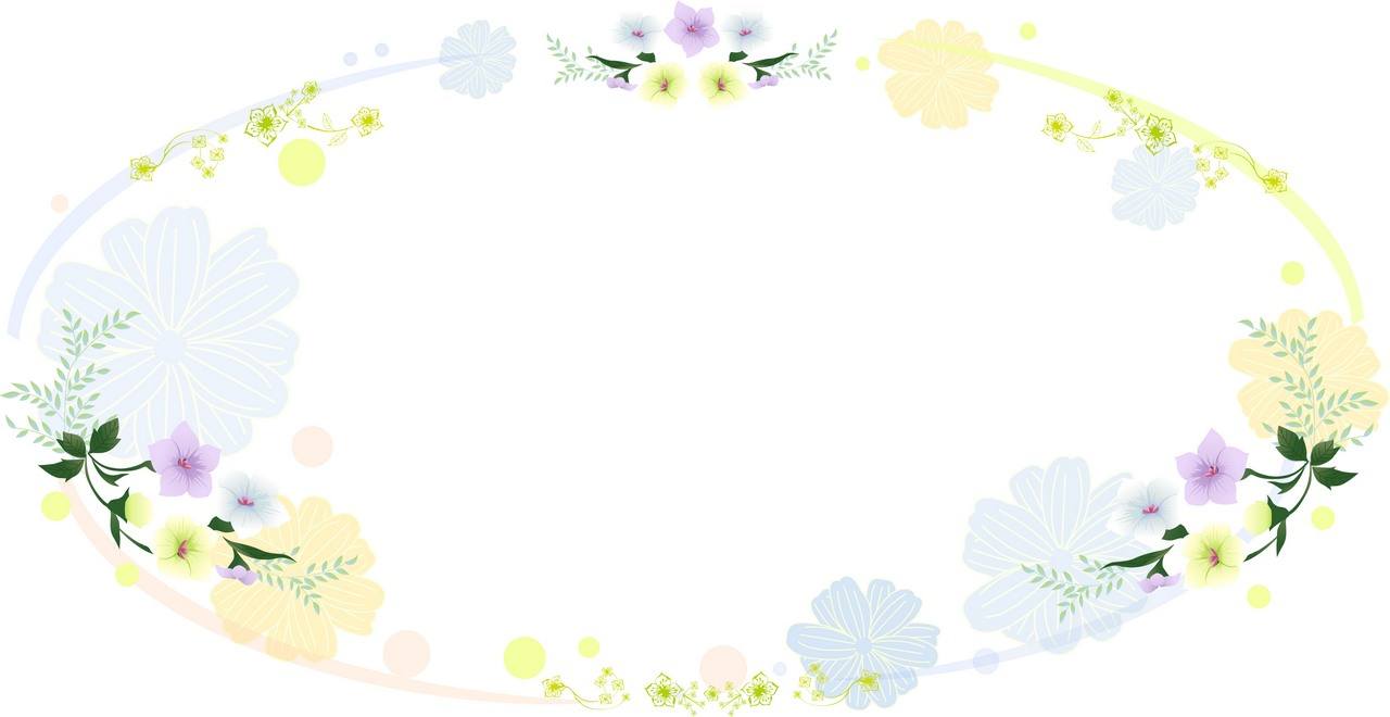 Flower Background, Frame 02 free png download