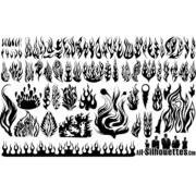 Flame Shapes, Silhouette