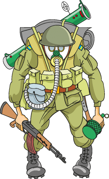 Cartoon Soldier Vectors 01 free png download