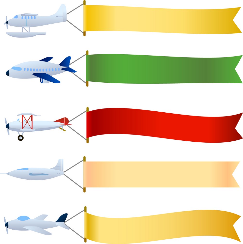 Plane with message area free png download
