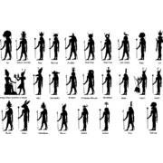 Ancient egypt silhouette