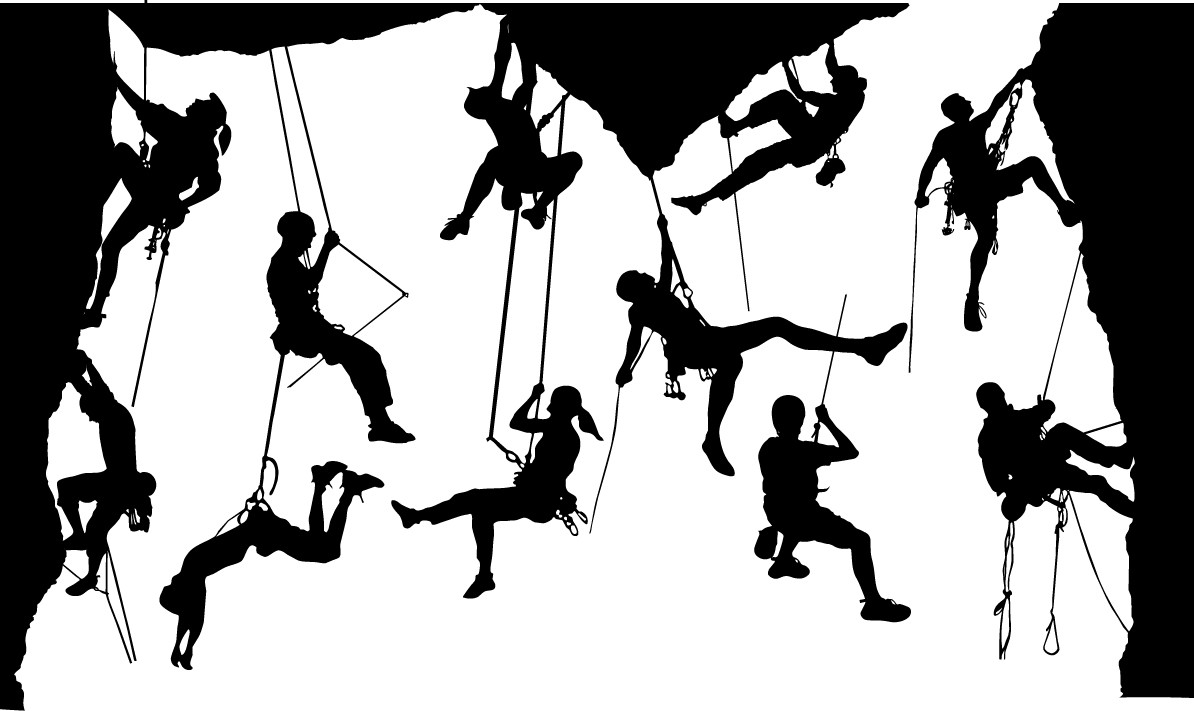 Climber silhouettes free png download