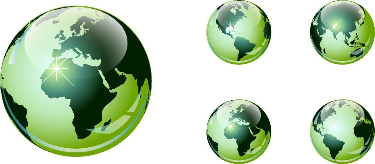 Crystal world map (29702) free png download