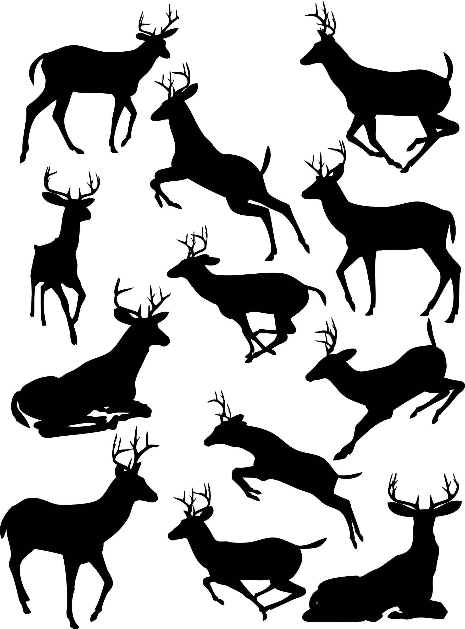 Deer silhouette free png download