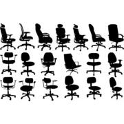 Office chair silhouettes