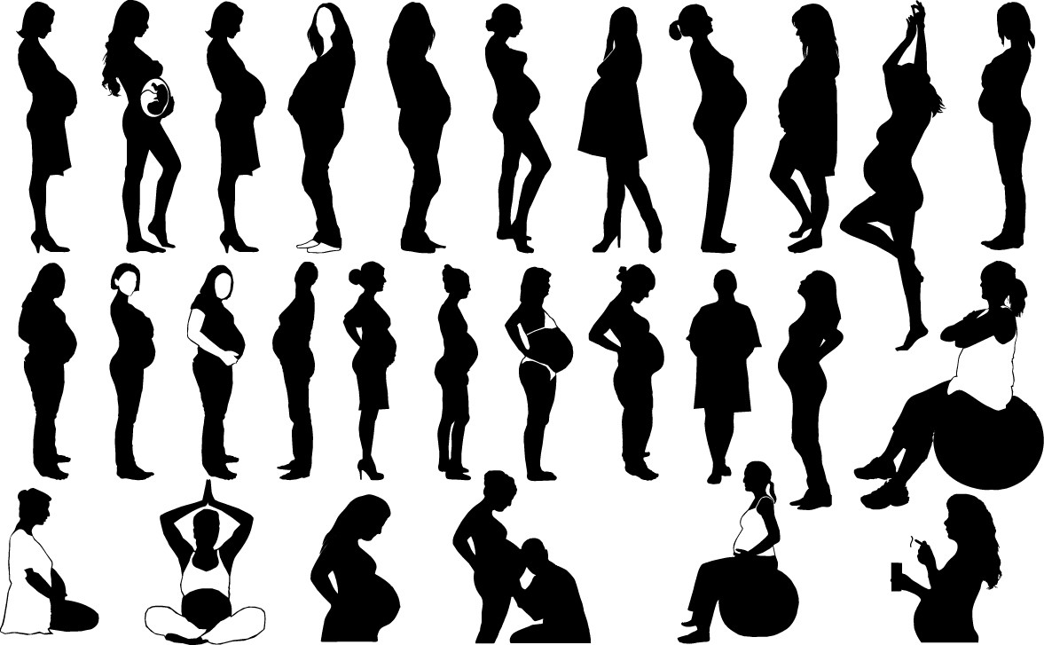 Pregnant silhouette free png download