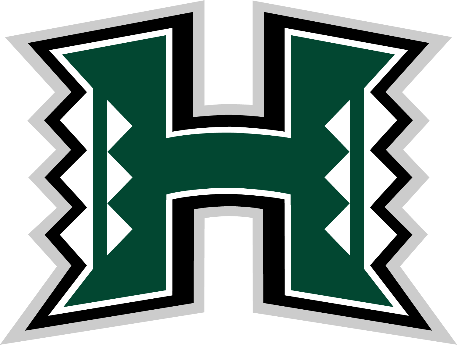 Hawaii Rainbow Warriors Logo (Rainbow Wahine) free png download