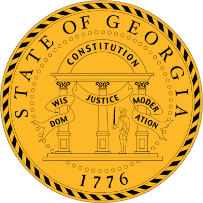 Georgia State Flag&Seal png