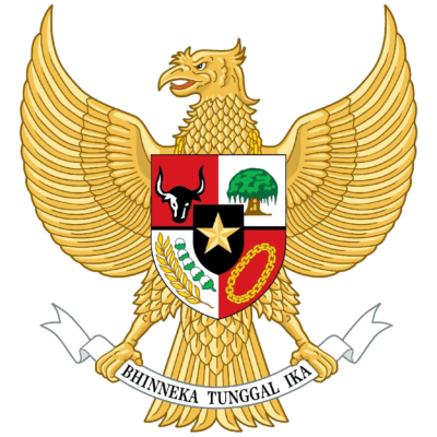 Indonesia Flag and Emblem [Indonesian] free png download