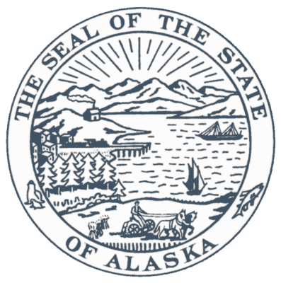 Alaska State Flag and Seal png