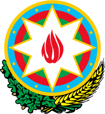 Azerbaijan Flag and Emblem png