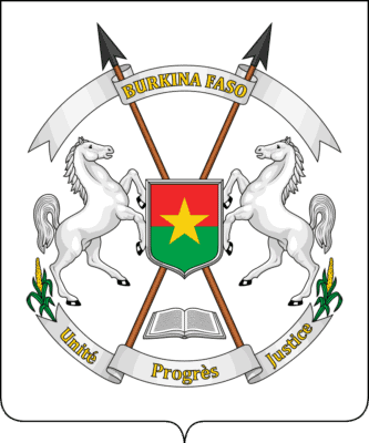 Burkina Faso Flag and Emblem free png download