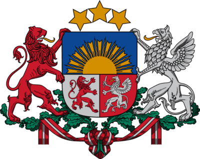 Latvia Flag and Emblem free png download