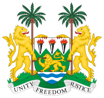 Sierra Leone Flag and Emblem free png download